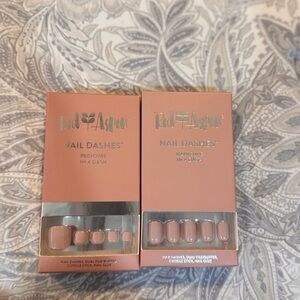 Red Aspen Nail Dashes Manicure & Pedicure Set Nude